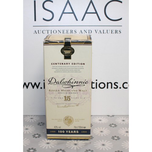 266 - 1 x Boxed Bottle Of Dalwhinnie Centenary Edition, Single Highland Malt, 15 Years Old, 70cl, 40% Proo... 