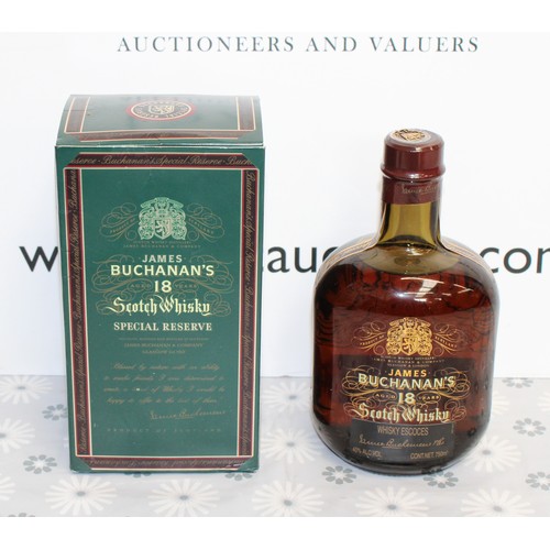 267 - 1 x Boxed Bottle Of Buchanan's Aged 18 Years Old Scotch Whisky, 750ml, 40% Proof 1980's Collection O... 