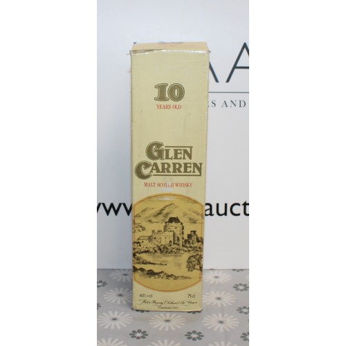 270 - 1 x Boxed Bottle Of Glen Carren Malt Scotch Whisky, 10 Years Old Matured In Oak Casks, 75cl, 40% Pro... 