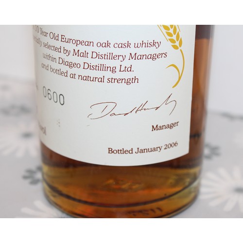 274 - 1 x Bottle Of Royal Lochnagar The Managers Dram 10 Year Old No:600 70cl, 57.2% Proof Bottled In 2006... 