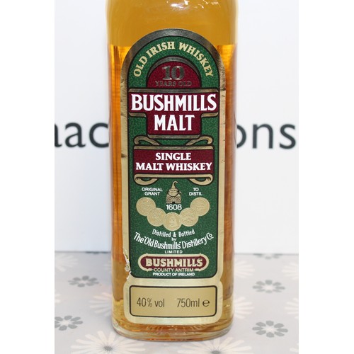 275 - 1 x Tubed Bottle Of Bushmills Single Malt Irish Whisky, 75cl, 43% Proof 1980's Collection Only ID Up... 
