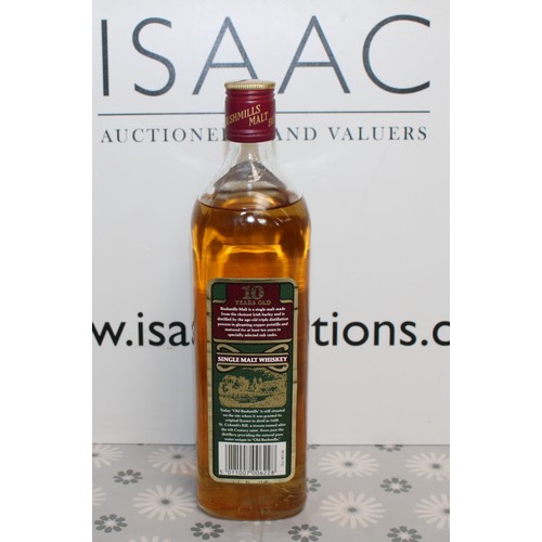 275 - 1 x Tubed Bottle Of Bushmills Single Malt Irish Whisky, 75cl, 43% Proof 1980's Collection Only ID Up... 