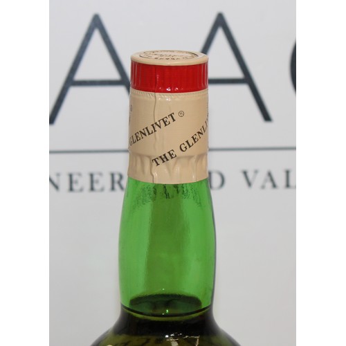 281 - 1 x Bottle Boxed The Glenlivet Aged 12 Years Pure Malt Whisky, 75cl, 40% Proof 1980,s Collection Onl... 