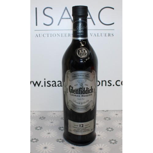 282 - 1 x Bottle Tubed, Glenfiddich Caoran Reserve Aged Single Malt Scotch Whisky, 12 Years Old, 70cl, 40%... 
