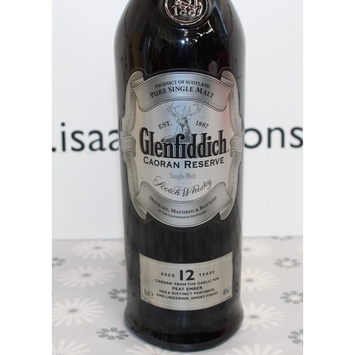 282 - 1 x Bottle Tubed, Glenfiddich Caoran Reserve Aged Single Malt Scotch Whisky, 12 Years Old, 70cl, 40%... 