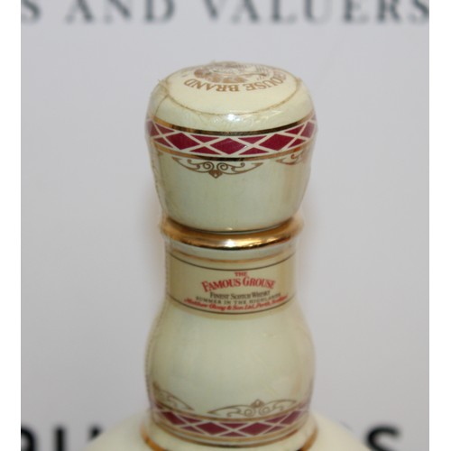 284 - 1 x Bottle Boxed The Famous Grouse Highland Decanter Finest Scotch Whisky 70cl 40% 1980's Collection... 
