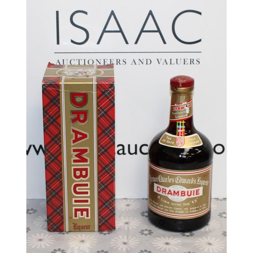 290 - 1 x Bottle Drambuie Prince Charles Edward's Liqueur, 70cl 40% Proof 1980's Collection Only ID Upon C... 