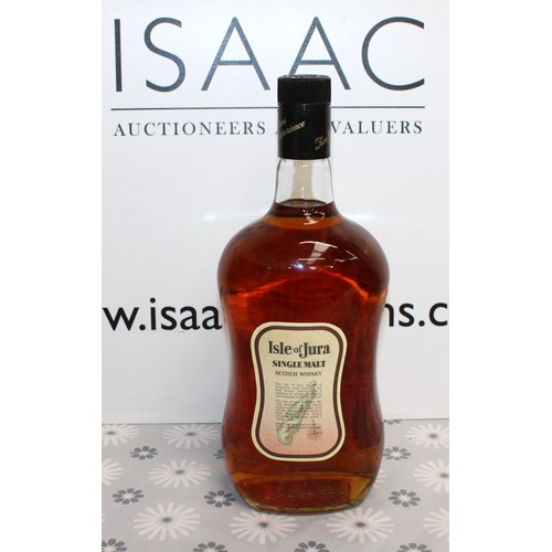 291 - 1 x Litre Bottle Isle Of Jura Single Malt Scotch Whisky 10 Years Old 43% Proof 1980's Collection Onl... 
