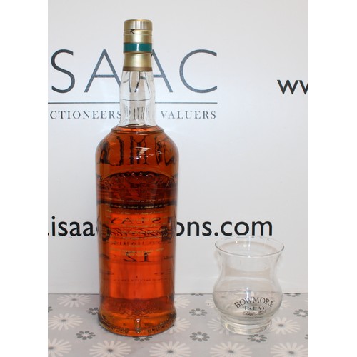 292 - 1 x Bottle Tubed Bowmore Screen Print Single Malt Scotch Whisky 12 Years Old, Including Unique Bowmo... 