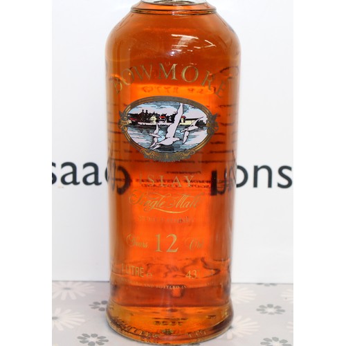 292 - 1 x Bottle Tubed Bowmore Screen Print Single Malt Scotch Whisky 12 Years Old, Including Unique Bowmo... 