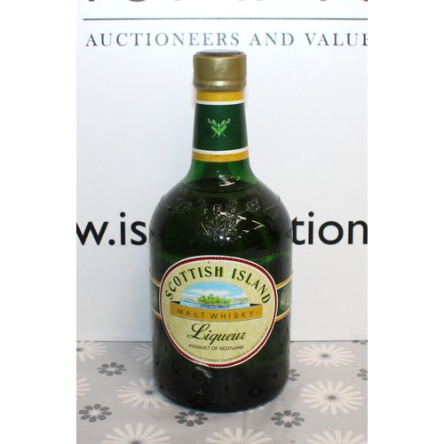 293 - 1 x Bottle Scottish Island Malt Whisky Liqueur 40% Proof, 70cl 1990's Collection Only ID Upon Collec... 