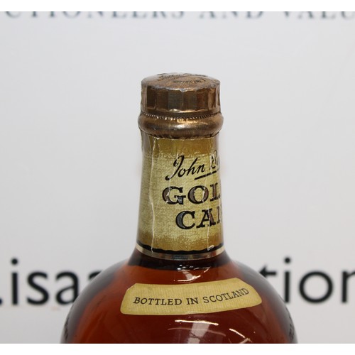 295 - 1 x Bottle John Begg Gold Cap Blended Scotch Whisky 1960's  70% Proof 26.2/3 Fl OZs Collection Only ... 