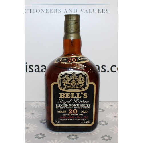 296 - 1 x Bottle Bells Royal Reserve 20 Years Old 75cl 40% Collection Only ID Upon Collection