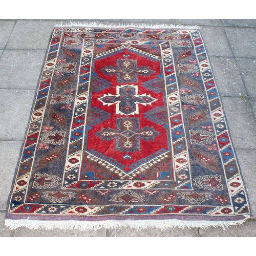 191 - Wool Floor Rug / Carpet - Measures 179cm x 125cm - Collection only - AF