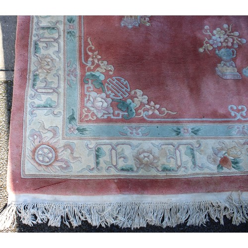 187 - Woven Carpet Rug - Measures 330cm x 202cm  - Clean Required - AF - Collection Only