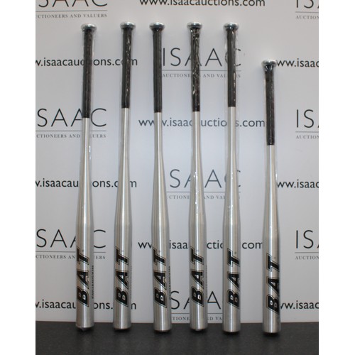 196 - 6 x Aluminium Base Ball Bats 5 x 34in 1 x 30in AS Found