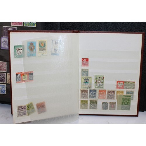 220 - 4 x Worldwide Stamp Albums Containing Franked And Unfranked Stamps AF