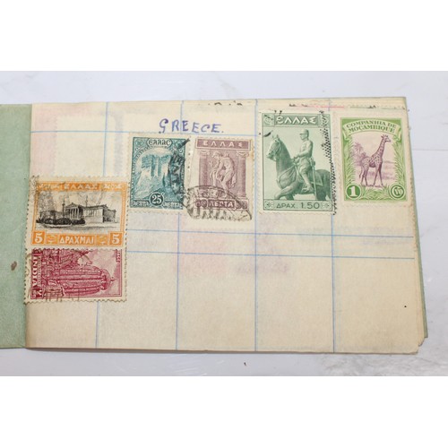220 - 4 x Worldwide Stamp Albums Containing Franked And Unfranked Stamps AF
