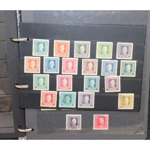 220 - 4 x Worldwide Stamp Albums Containing Franked And Unfranked Stamps AF