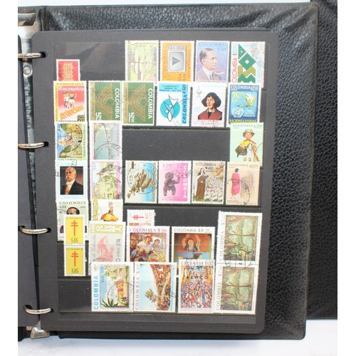 220 - 4 x Worldwide Stamp Albums Containing Franked And Unfranked Stamps AF