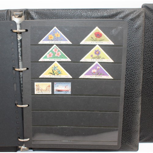 220 - 4 x Worldwide Stamp Albums Containing Franked And Unfranked Stamps AF