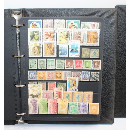 220 - 4 x Worldwide Stamp Albums Containing Franked And Unfranked Stamps AF