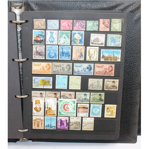 220 - 4 x Worldwide Stamp Albums Containing Franked And Unfranked Stamps AF