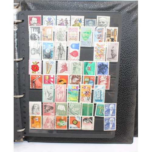 220 - 4 x Worldwide Stamp Albums Containing Franked And Unfranked Stamps AF