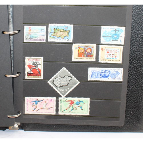220 - 4 x Worldwide Stamp Albums Containing Franked And Unfranked Stamps AF