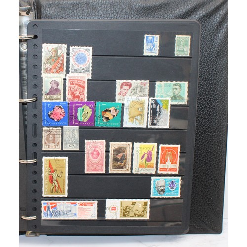 220 - 4 x Worldwide Stamp Albums Containing Franked And Unfranked Stamps AF