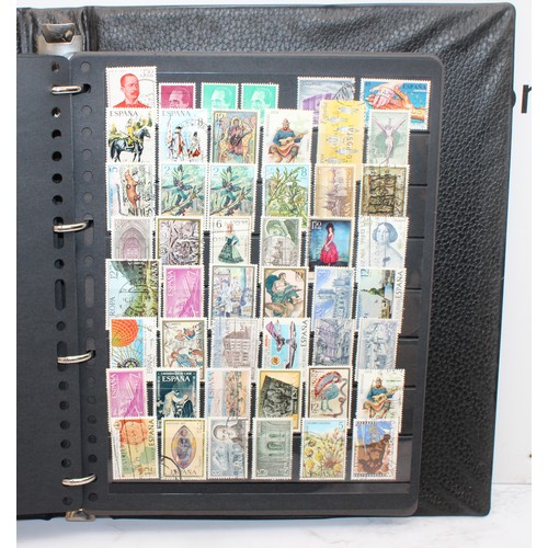 220 - 4 x Worldwide Stamp Albums Containing Franked And Unfranked Stamps AF