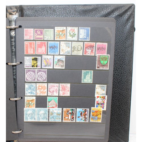 220 - 4 x Worldwide Stamp Albums Containing Franked And Unfranked Stamps AF