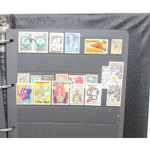220 - 4 x Worldwide Stamp Albums Containing Franked And Unfranked Stamps AF