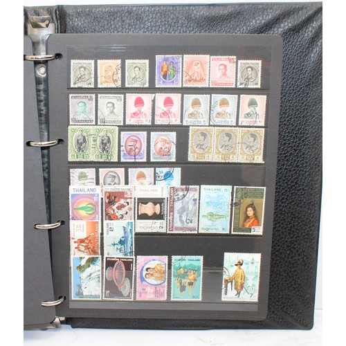 220 - 4 x Worldwide Stamp Albums Containing Franked And Unfranked Stamps AF