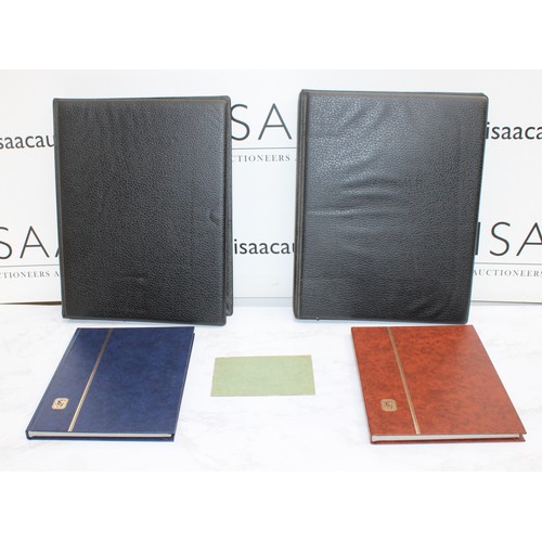 220 - 4 x Worldwide Stamp Albums Containing Franked And Unfranked Stamps AF