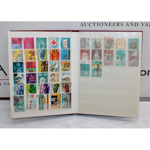 218 - 6 x Worldwide Stamp Albums Franked And Un-Franked AF