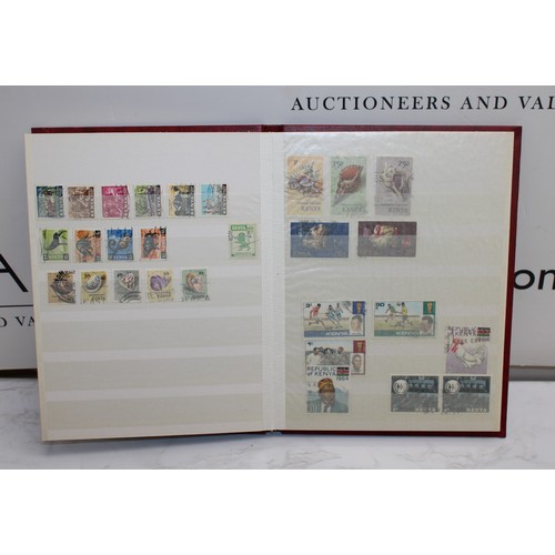 218 - 6 x Worldwide Stamp Albums Franked And Un-Franked AF