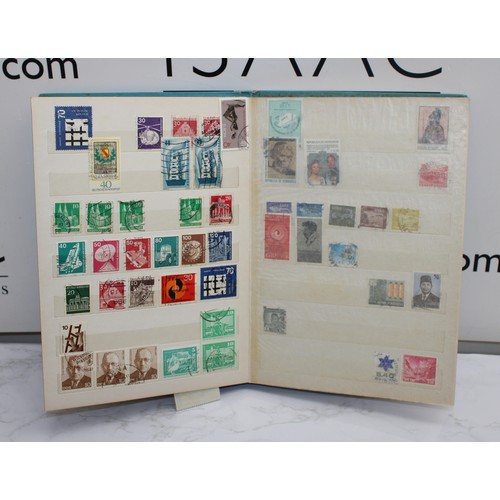 218 - 6 x Worldwide Stamp Albums Franked And Un-Franked AF