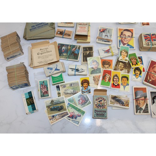 244 - A Quantity Of Cigarette Cards, Postcards Etc As Found