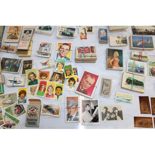 244 - A Quantity Of Cigarette Cards, Postcards Etc As Found