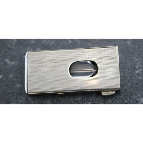 246 - 2 x Vintage Cigar Cutters 1: Pfeilring Of Solingen Germany 2: Diehl In A Small Leather Case