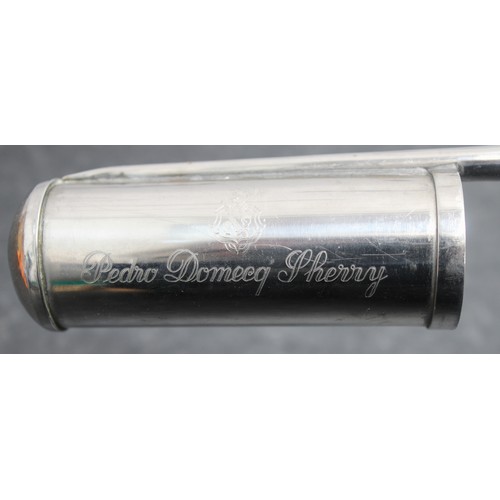 253 - A Collectable 'Venencia' Used For Sampling Sherry Direct From The Barrel And Engraved With The Name ... 