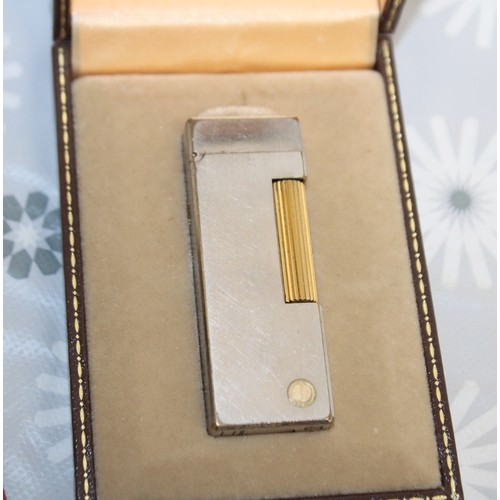 248 - Boxed Swiss Made DUNHILL Lighter With Extra Flints As Found Untested