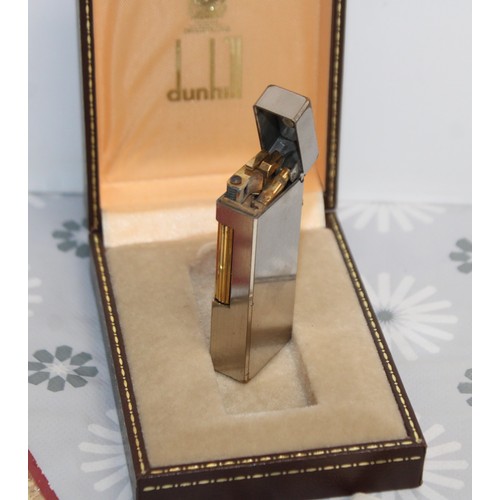 248 - Boxed Swiss Made DUNHILL Lighter With Extra Flints As Found Untested