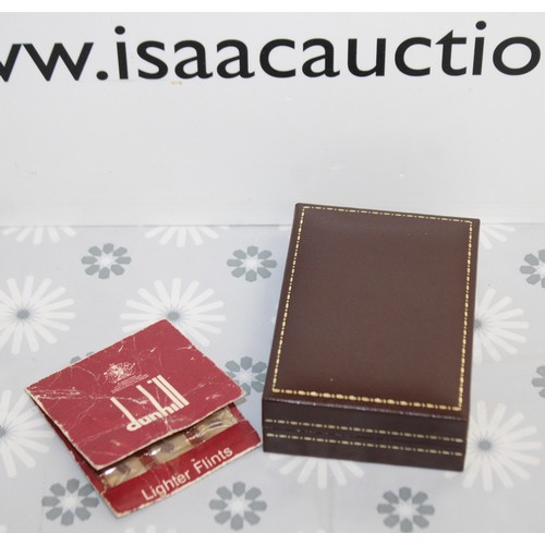 248 - Boxed Swiss Made DUNHILL Lighter With Extra Flints As Found Untested