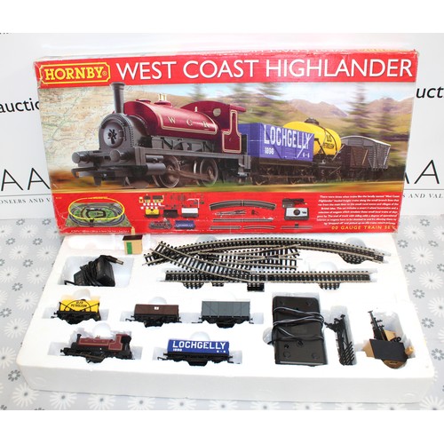 1195 - A Boxed WEST COAST HIGHLANDER Electric Train Set By Hornby-Untested As Shown