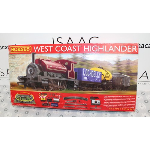 1195 - A Boxed WEST COAST HIGHLANDER Electric Train Set By Hornby-Untested As Shown
