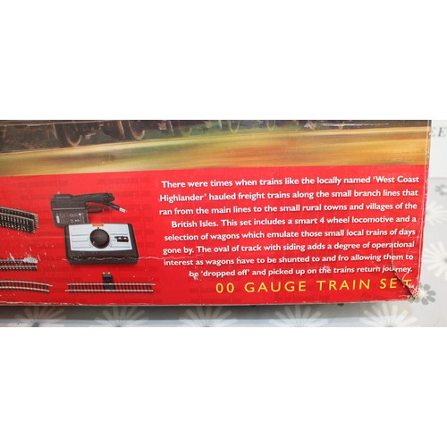 1195 - A Boxed WEST COAST HIGHLANDER Electric Train Set By Hornby-Untested As Shown