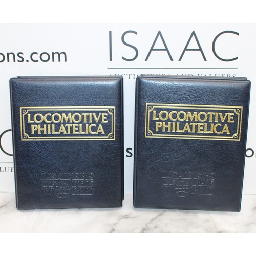 231 - 2 x Stamp Albums, Locomotive PHILATELICA Leader Of The World