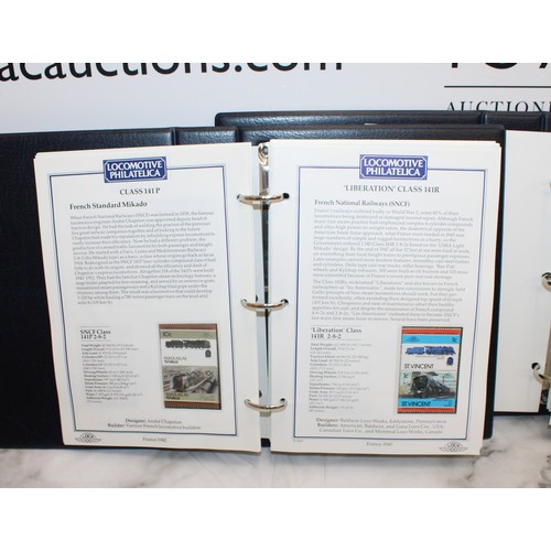 231 - 2 x Stamp Albums, Locomotive PHILATELICA Leader Of The World